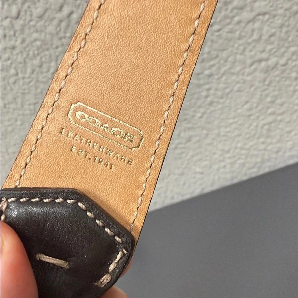 Coach tan red bag